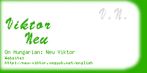 viktor neu business card